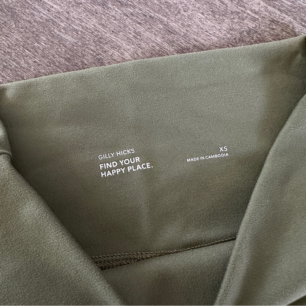Sage Green Gilly Hicks V Cut Athletic Shorts - Picture 3 of 3